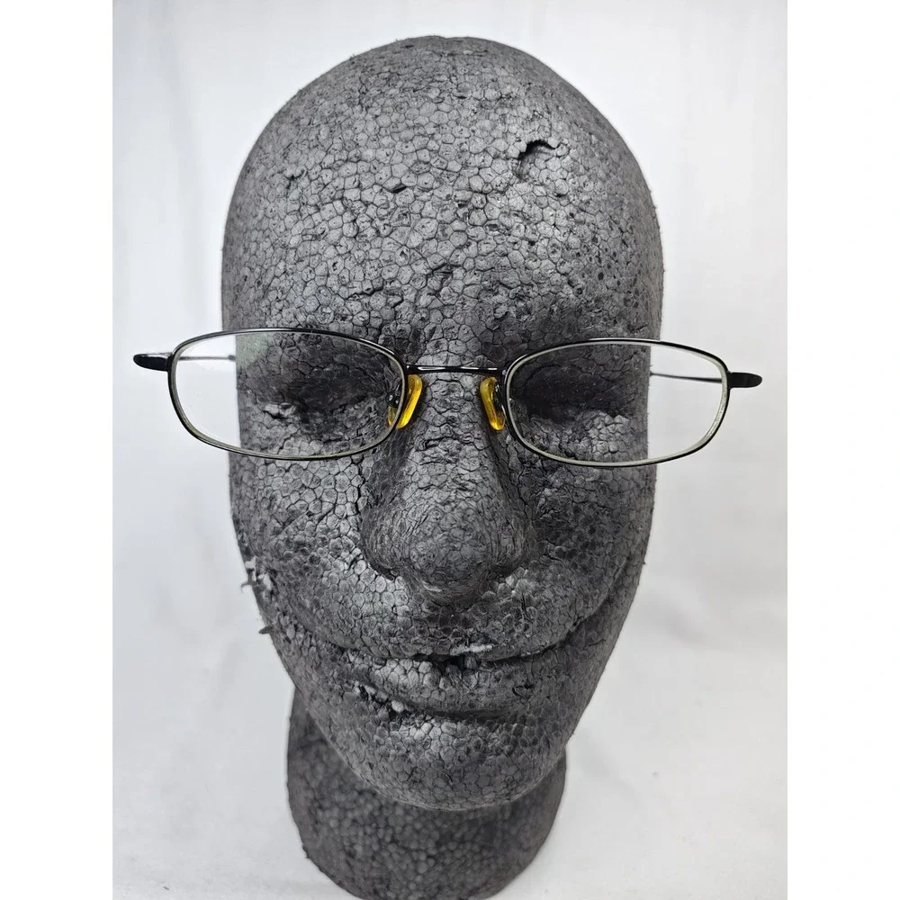 Nike Flexon 4062 001 Black Oval Eyeglass Frames Memory Metal w/ Hard Case